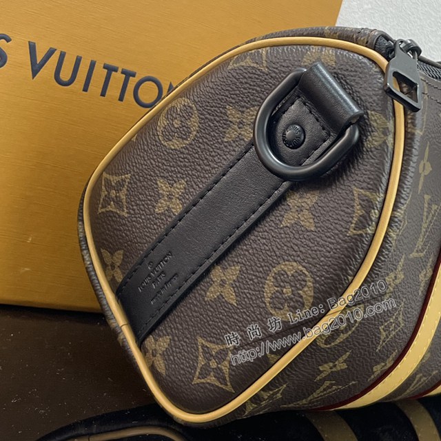Lv路易威登2023專櫃新款Keepall Bandoulière25手袋 LV老花男士單肩斜挎女包 M46687 ydh5112